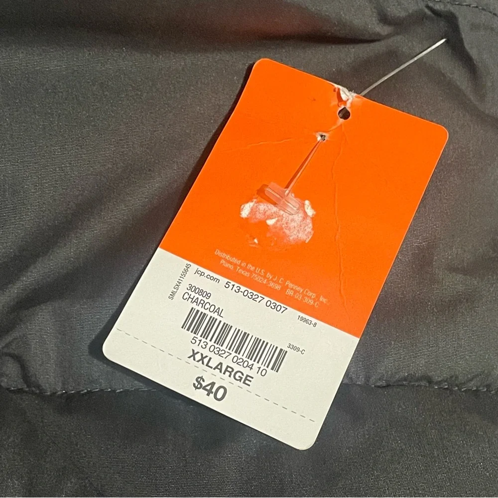 St. John's Bay Charcoal Puffer Vest XXL